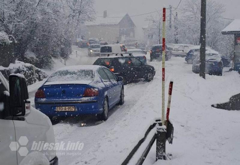 Putevi u Jablanici - Zastoj zbog snijega u Jablanici, Konjicu, Prozor/Rami...